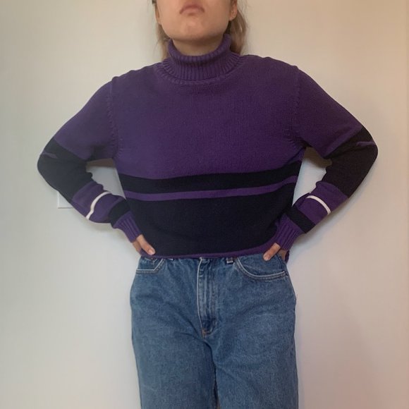 RETRO STRIPED TURTLENECK - Picture 2 of 3